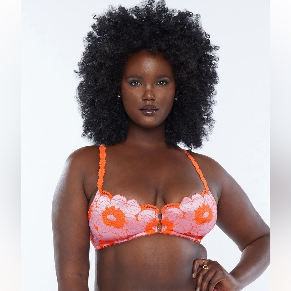 NEW Savage x Fenty Bralette PERFECT POPPY LACE BRALETTE PEARLY PURPLE Size M